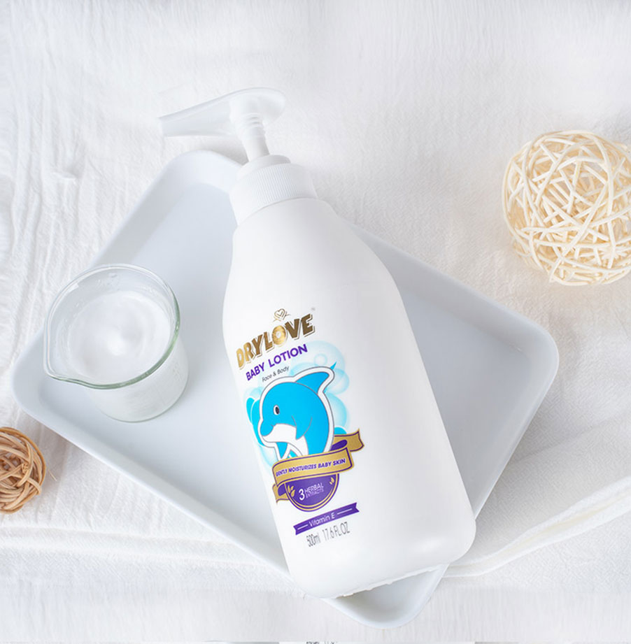 Snel absorberende en niet-vette baby body lotion