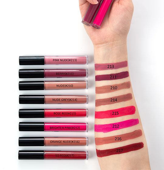 High Pigment Waterproof Multi-Colors Matte Lip Gloss